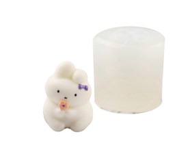 Molde silicona conejito gordo